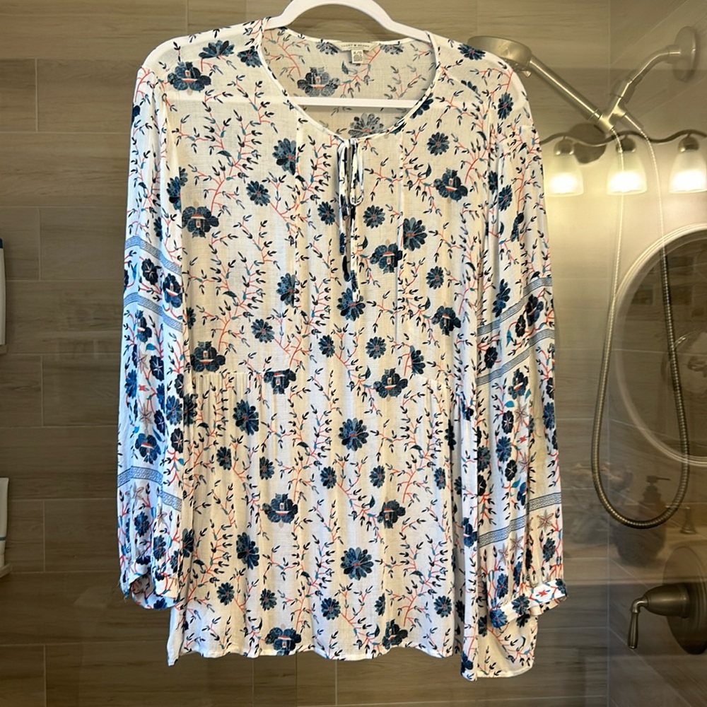 Lucky Brand tunic XL top!!